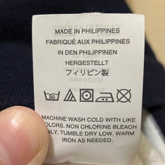 J. Crew Women's Navy/White Striped Cropped Boxy Nautical Tank Top Shirt Size XL - Picture 5 of 6